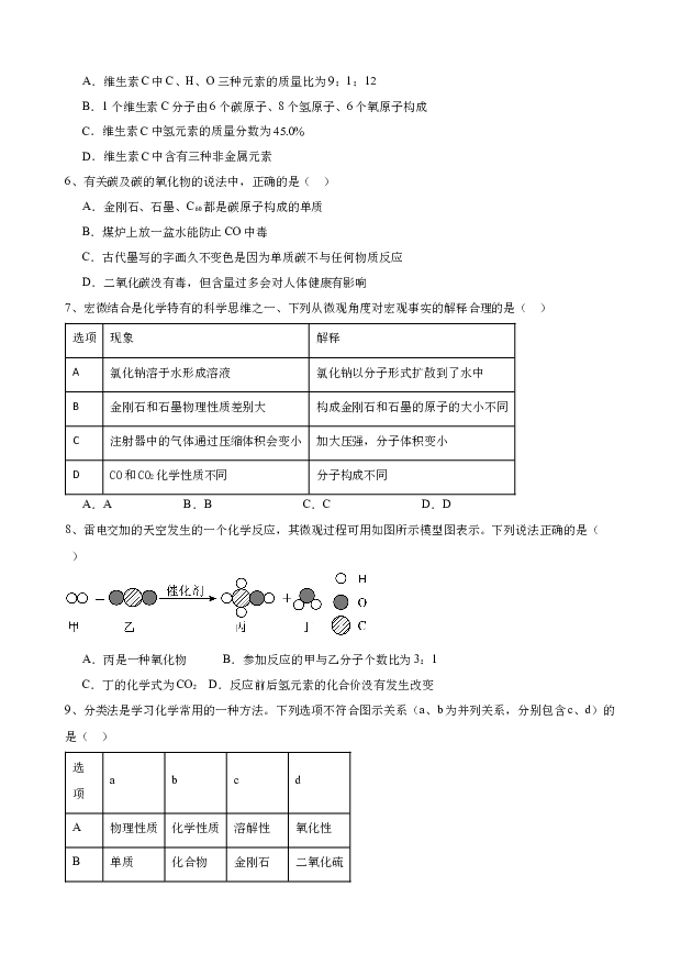 2024年安徽中考化学模拟试题（二）.docx 第2页