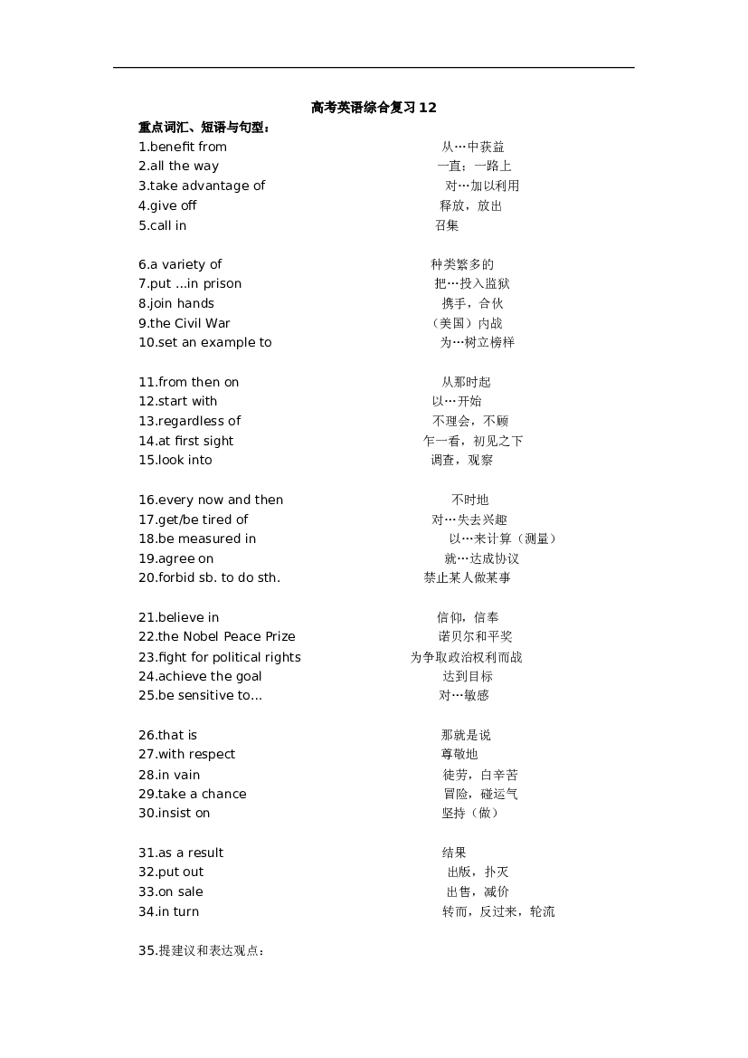 高考英语综合复习12.doc 第1页
