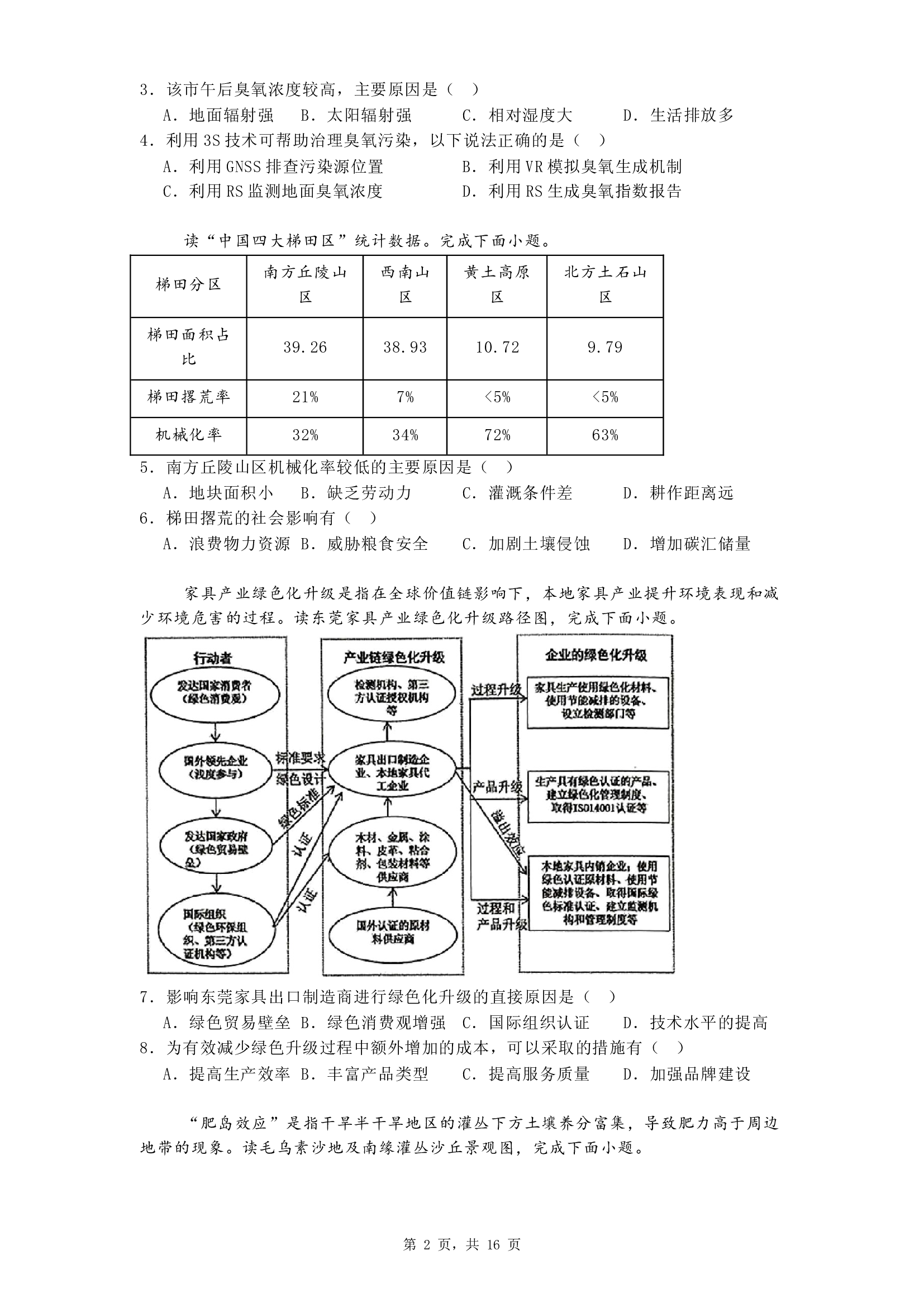 浙江天域全国名校协作体2024-2025学年高三下学期3月月考地理试题.docx 第2页