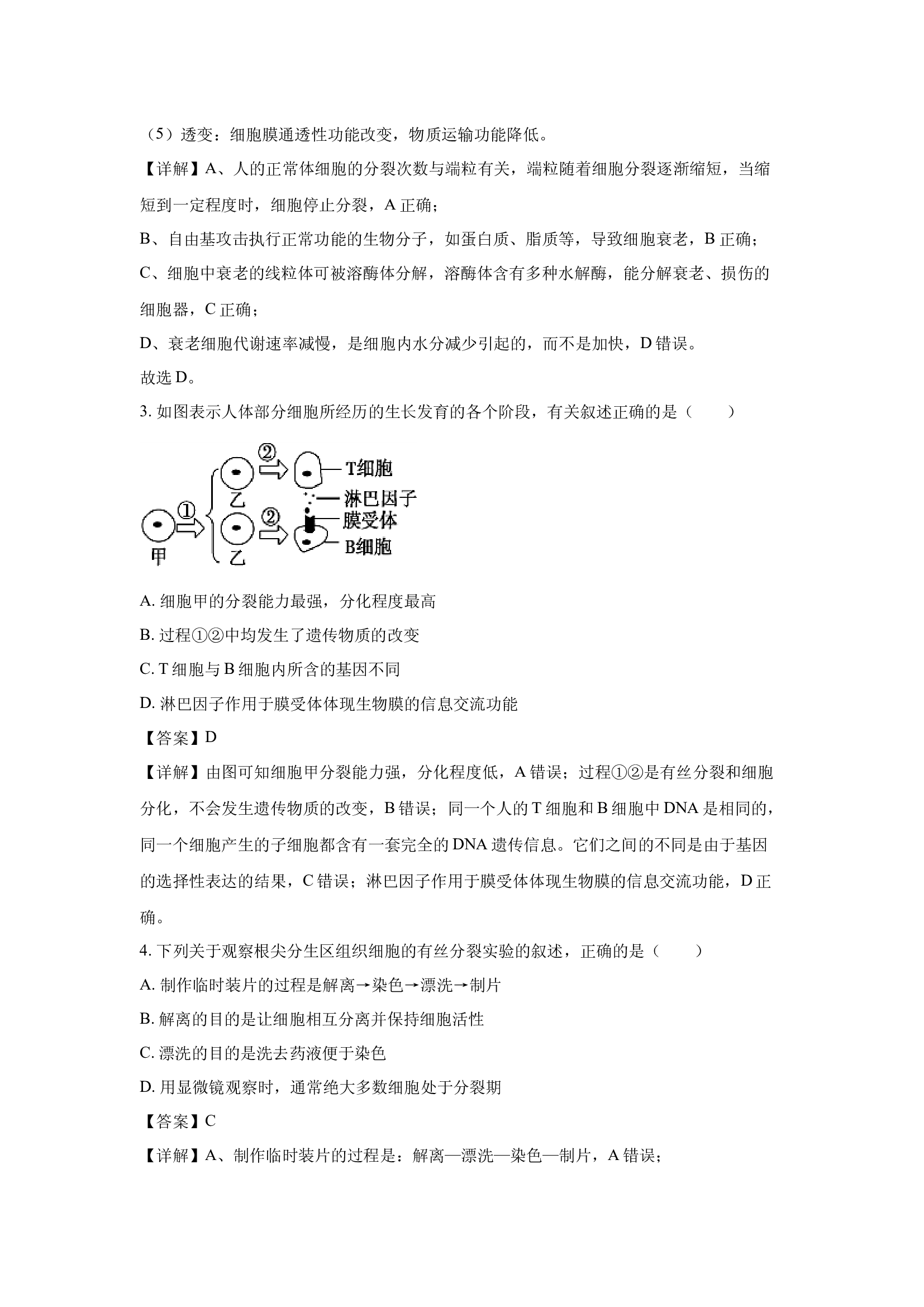 （生物试卷）福建厦泉五校联考2024-2025学年高一下学期4月期中试题(含参考解析) 第2页