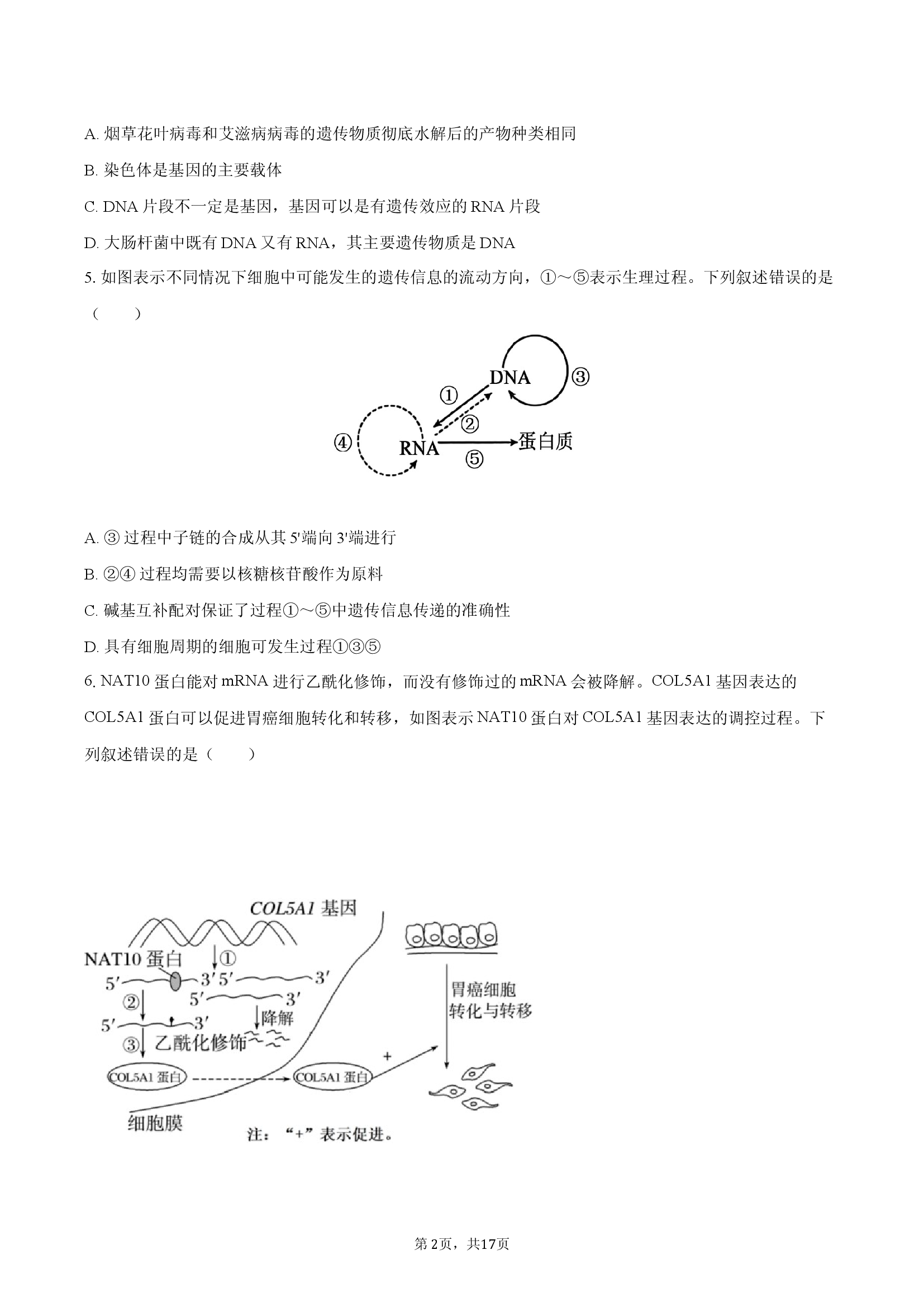 江西南昌二中2024-2025学年高一（下）期末生物试卷.docx 第2页
