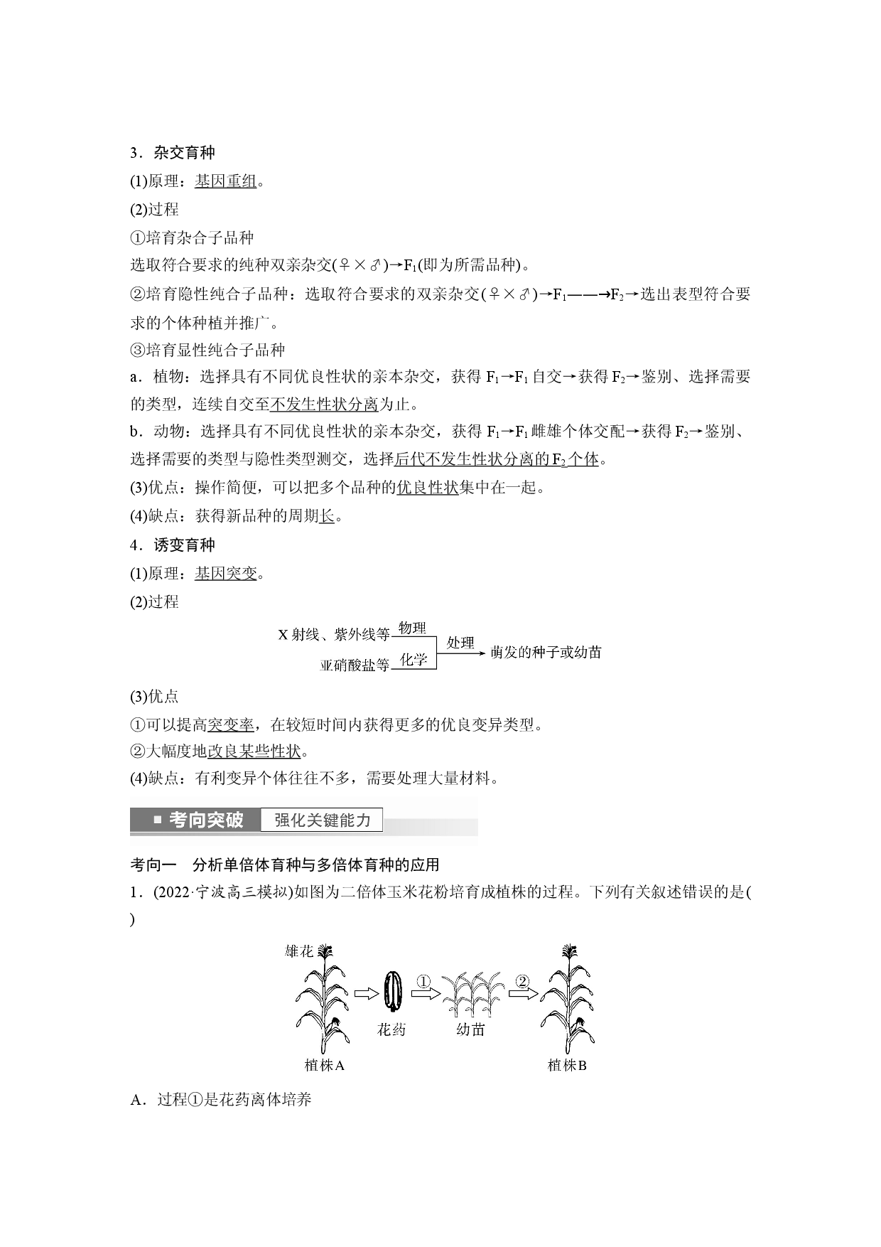 第七单元 第3课时　生物变异在育种上的应用.docx 第2页