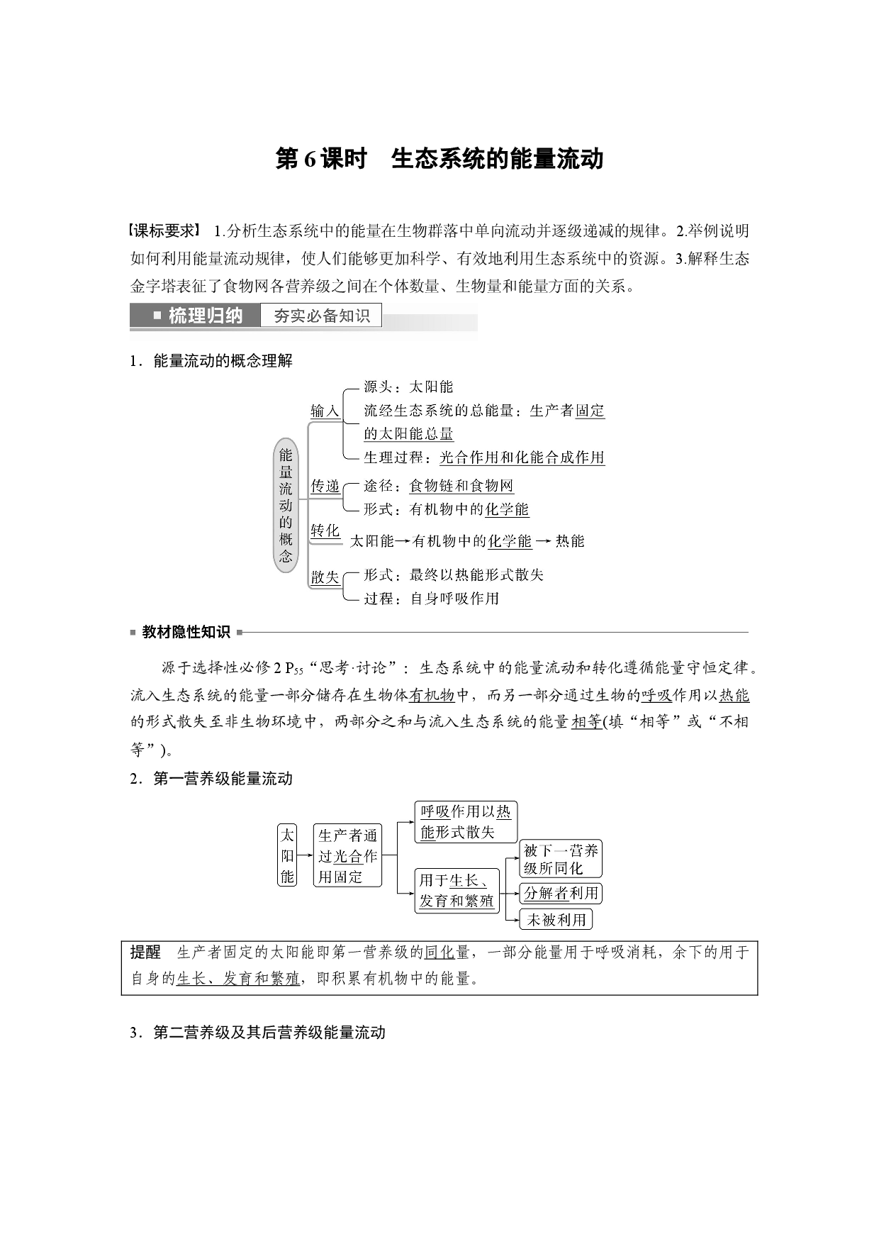 第九单元 第6课时　生态系统的能量流动.docx 第1页