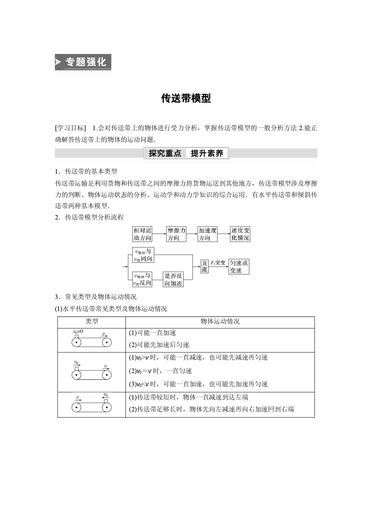 第四章　专题强化　传送带模型.docx 第1页