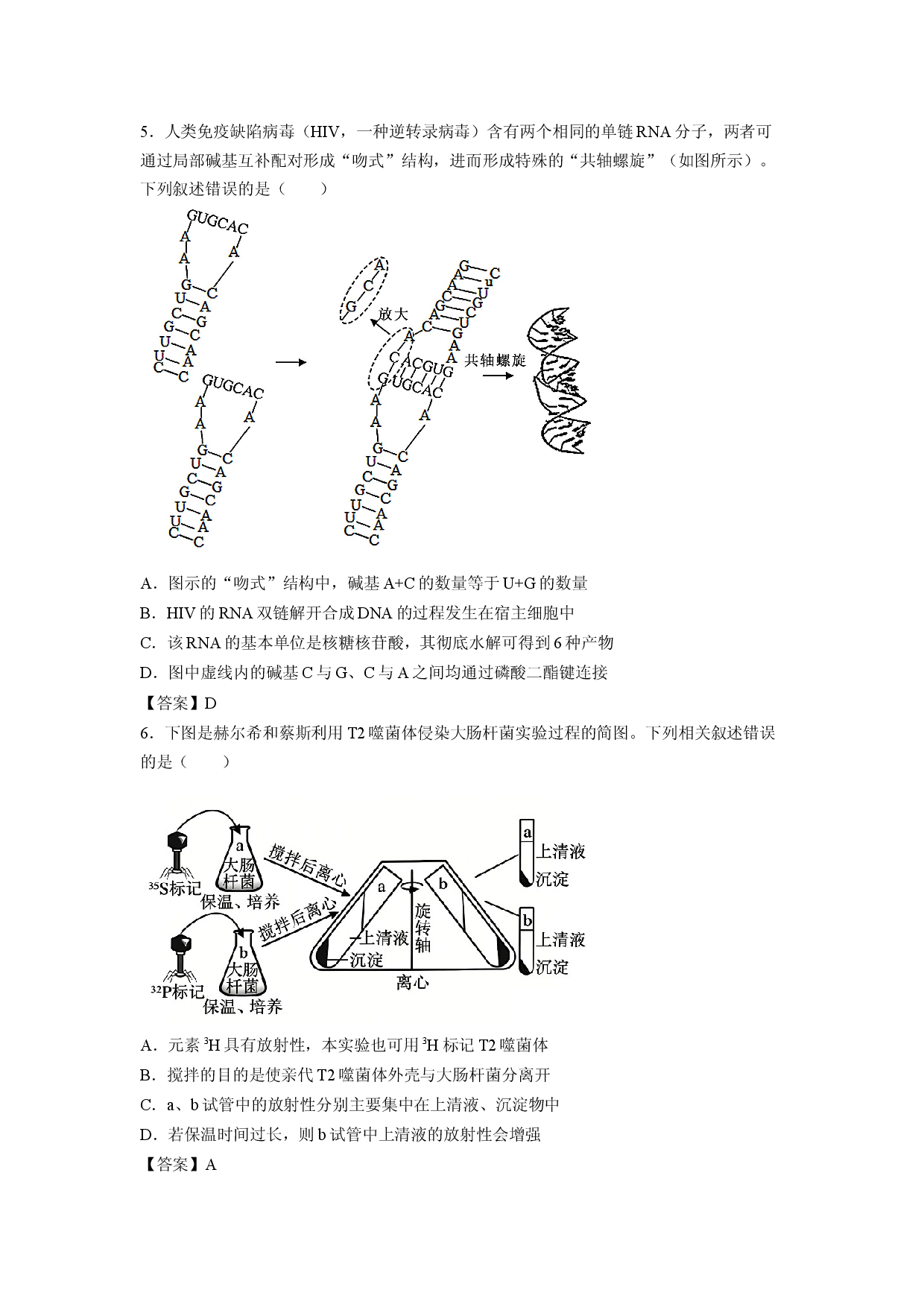 【生物】广东省深圳市盐田高级中学2025-2026学年高一下学期7月期末考试试题.docx 第2页