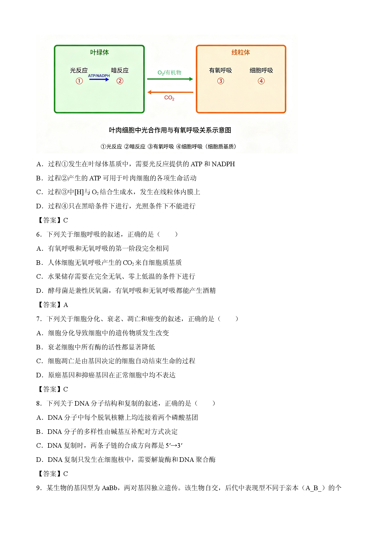 【生物】山东省部分学校2027届高三上学期开学考试.docx 第2页